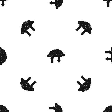 Oklar desen sorunsuz Siyah bulutlar