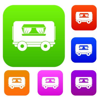 Gıda römork renk koleksiyonu ayarla