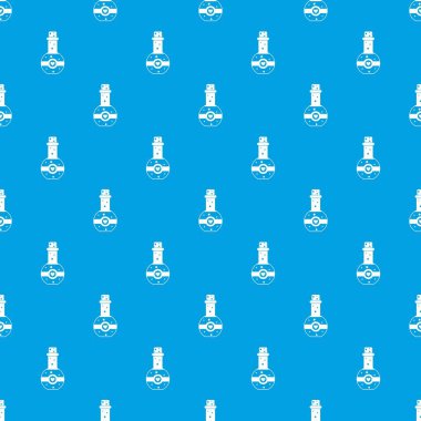 Aşk iksiri desen kesintisiz mavi şişesi