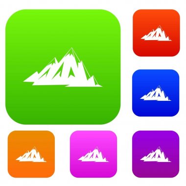 Kanada dağlar renk koleksiyonu ayarla