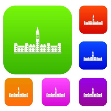 Parlamento Binası Kanada renk koleksiyonu ayarla