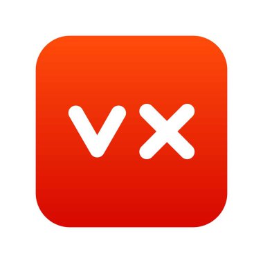 Yağ kene ve çapraz simgesi dijital kırmızı