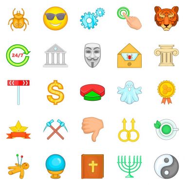 Rozet Icons set, karikatür tarzı