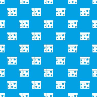 Kutusu sihirbaz desen kesintisiz mavi