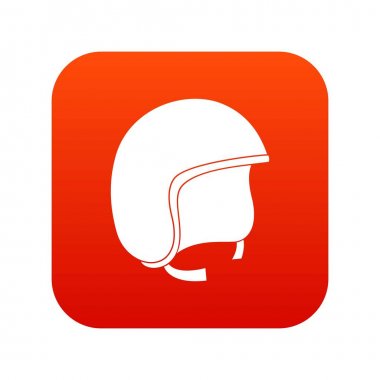 Emanet kask simgesi dijital kırmızı