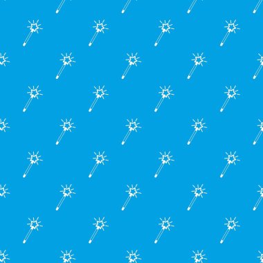 Sihirli değnek desen kesintisiz mavi