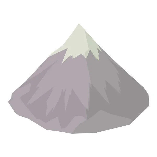 Mountain icon, isometric style — Stock Vector