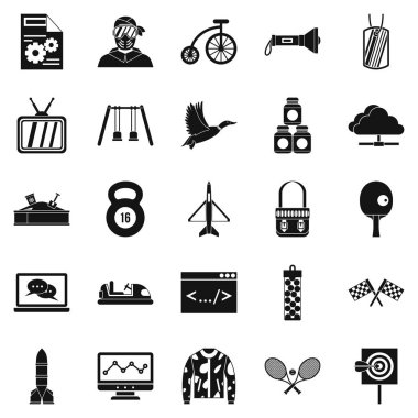 Amaç Icons set, basit tarzı