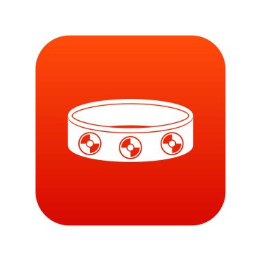 Taşlar simgesi dijital kırmızı bilezik