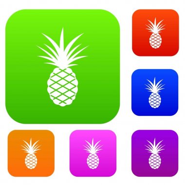 Ananas renk koleksiyonu ayarla