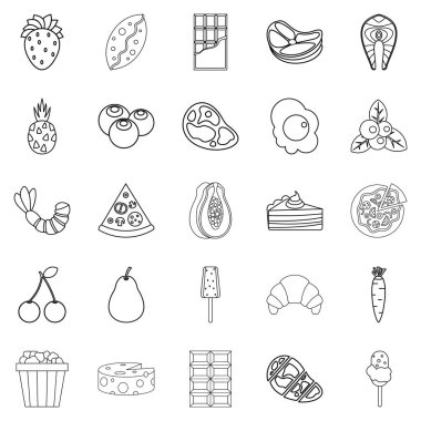 Meze Icons set, anahat stili ustası