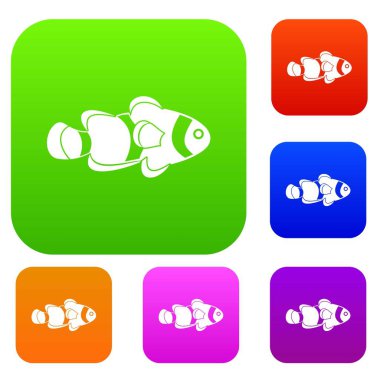 Balık palyaço renk koleksiyonu ayarla