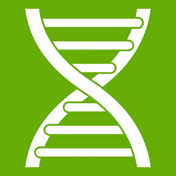 ДНК значок зелений — стоковий вектор