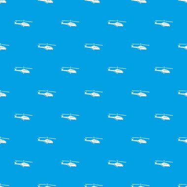 Askeri helikopter desen kesintisiz mavi