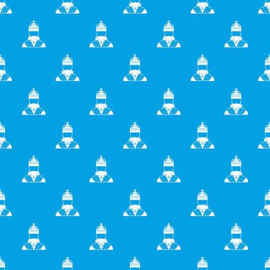 Kral desen kesintisiz mavi