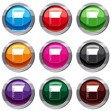 Ölçüm fincan 9 koleksiyonu ayarla