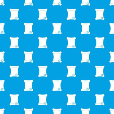 Kağıt kaydırma mum mühür desen kesintisiz mavi