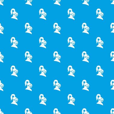 Ortaçağ kask desen kesintisiz mavi