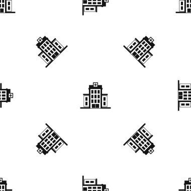 Hastane desen sorunsuz siyah