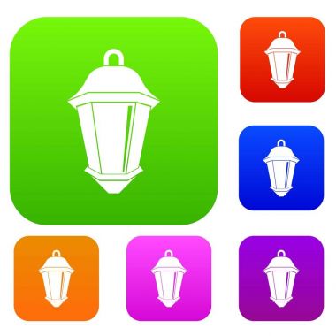 Sokak ışık renk koleksiyonu ayarla