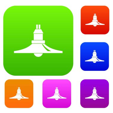 Fener asılı renk koleksiyonu ayarla