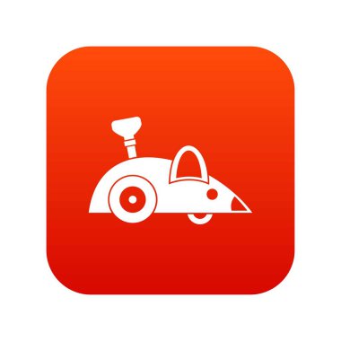 Clockwork fare simgesi dijital kırmızı