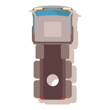 Büyük kamyon simgesi, karikatür tarzı