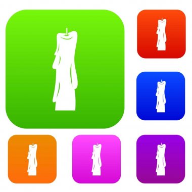 Wax mum renk koleksiyonu ayarla