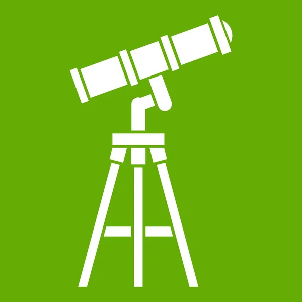 Teleskop-Symbol grün — Stockvektor