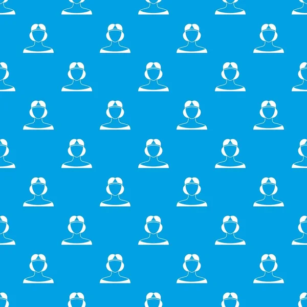 Taç desen kesintisiz mavi Ortaçağ kadın