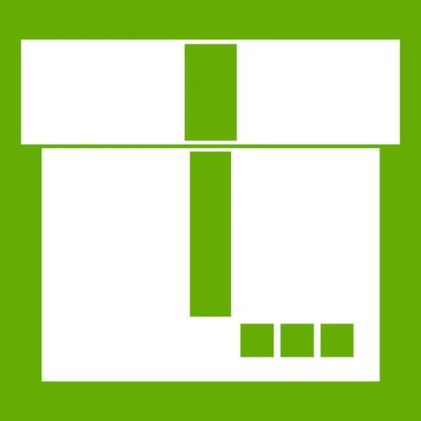 Pole ikona zelená — Stockový vektor