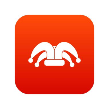 Palyaço şapkası Icon dijital kırmızı