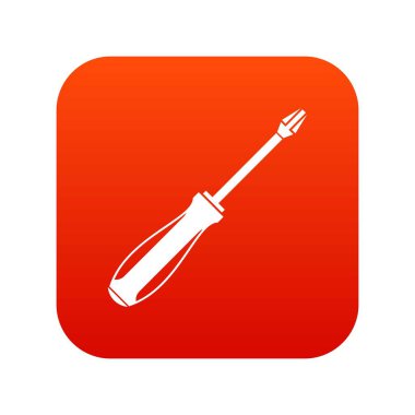 Tornavida simgesi dijital kırmızı