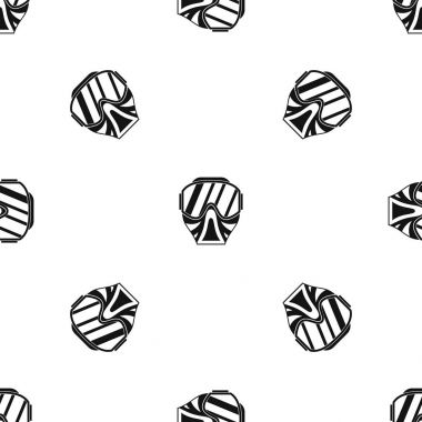 Paintball maskesi desen sorunsuz siyah