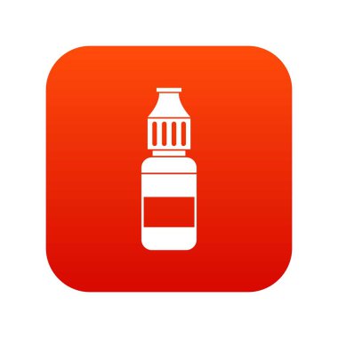 Elektronik sigara simgesi dijital kırmızı sıvı