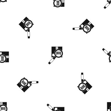 Büyüteç'i ve disket sorunsuz siyah desen