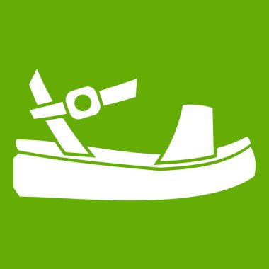 Kadınlar sandale simgesi yeşil