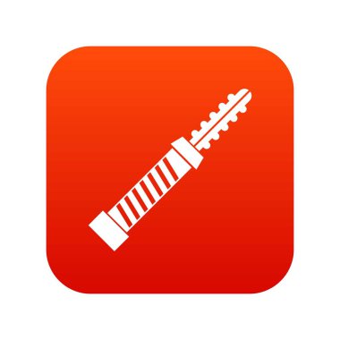 Mini elektronik nargile simgesi dijital kırmızı