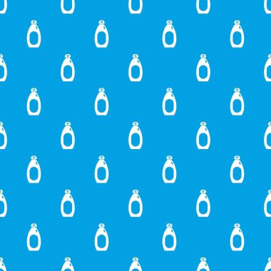 Krem şişe desen kesintisiz mavi