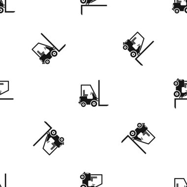 Yığıcı yükleyici desen sorunsuz siyah