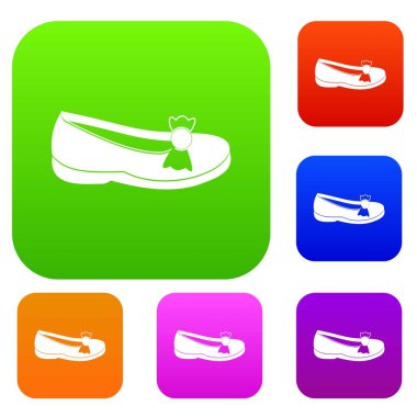 Ayakkabı renk koleksiyonu ayarla