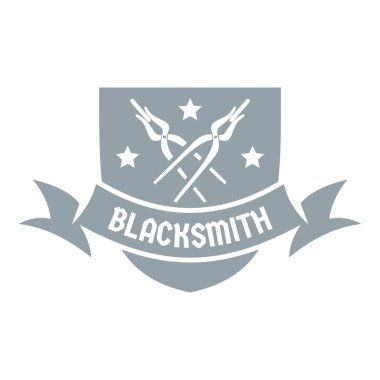 Demir iskelet logosu, basit gri tarzı