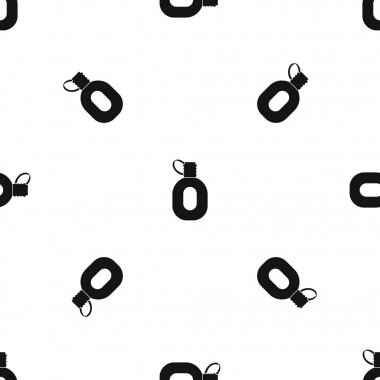 Turist şişesi desen sorunsuz siyah