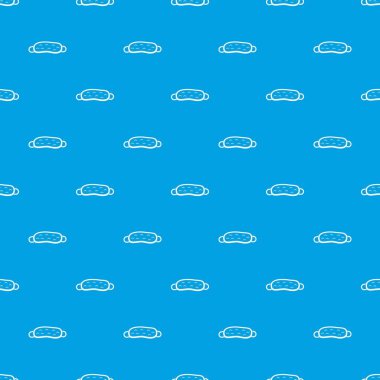 Uyku maskesi desen kesintisiz mavi