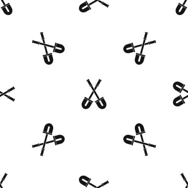 Kürek sorunsuz siyah desen