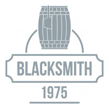 Demirci logosu, basit gri tarzı