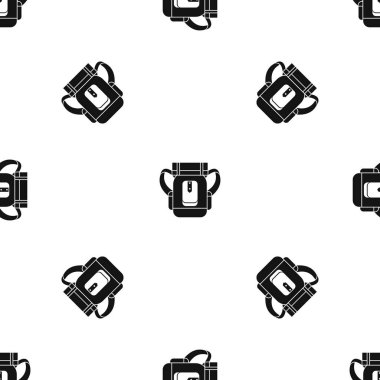 Uyku tulumu desen sorunsuz siyah