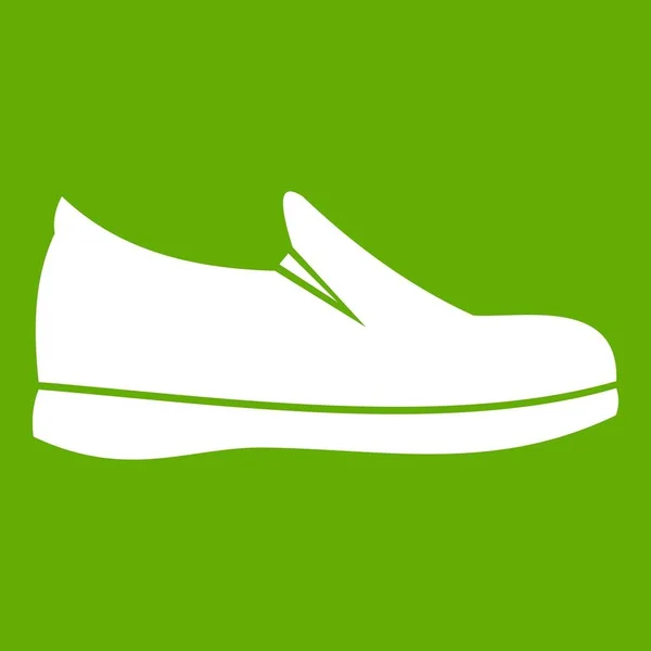 Zapatos icono verde — Vector de stock