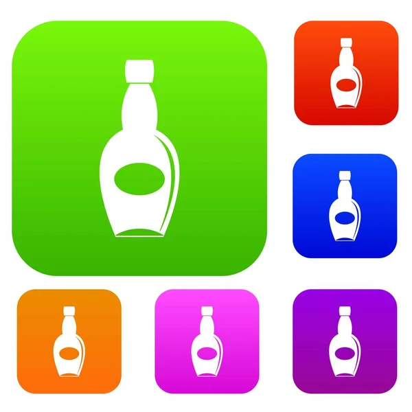 Grand ensemble de bouteille collection de couleurs — Image vectorielle