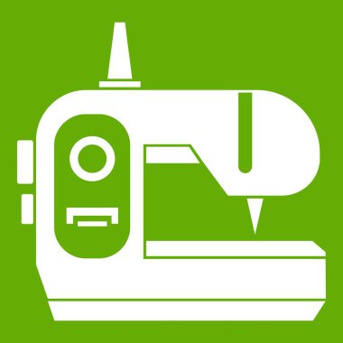 Dikiş makinesi simgesi yeşil